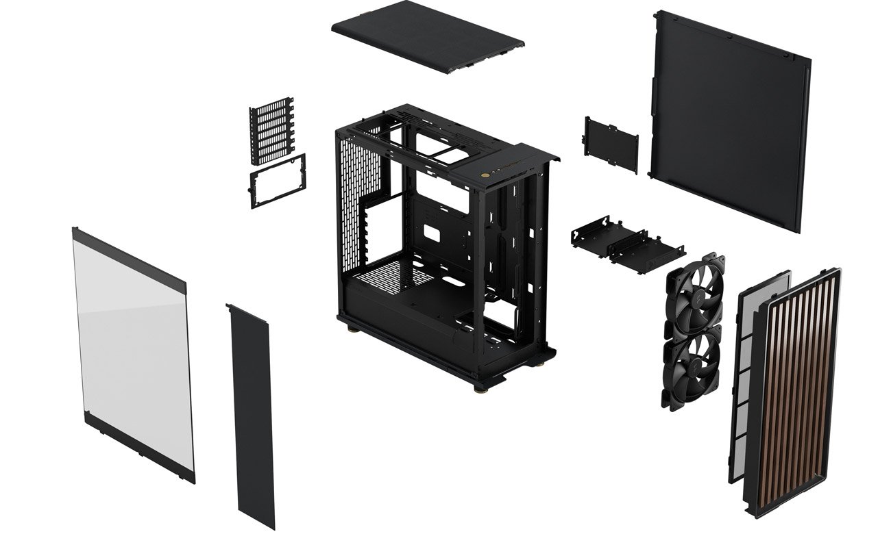 Fractal Design North Charcoal Black TG Dark - Obudowy do